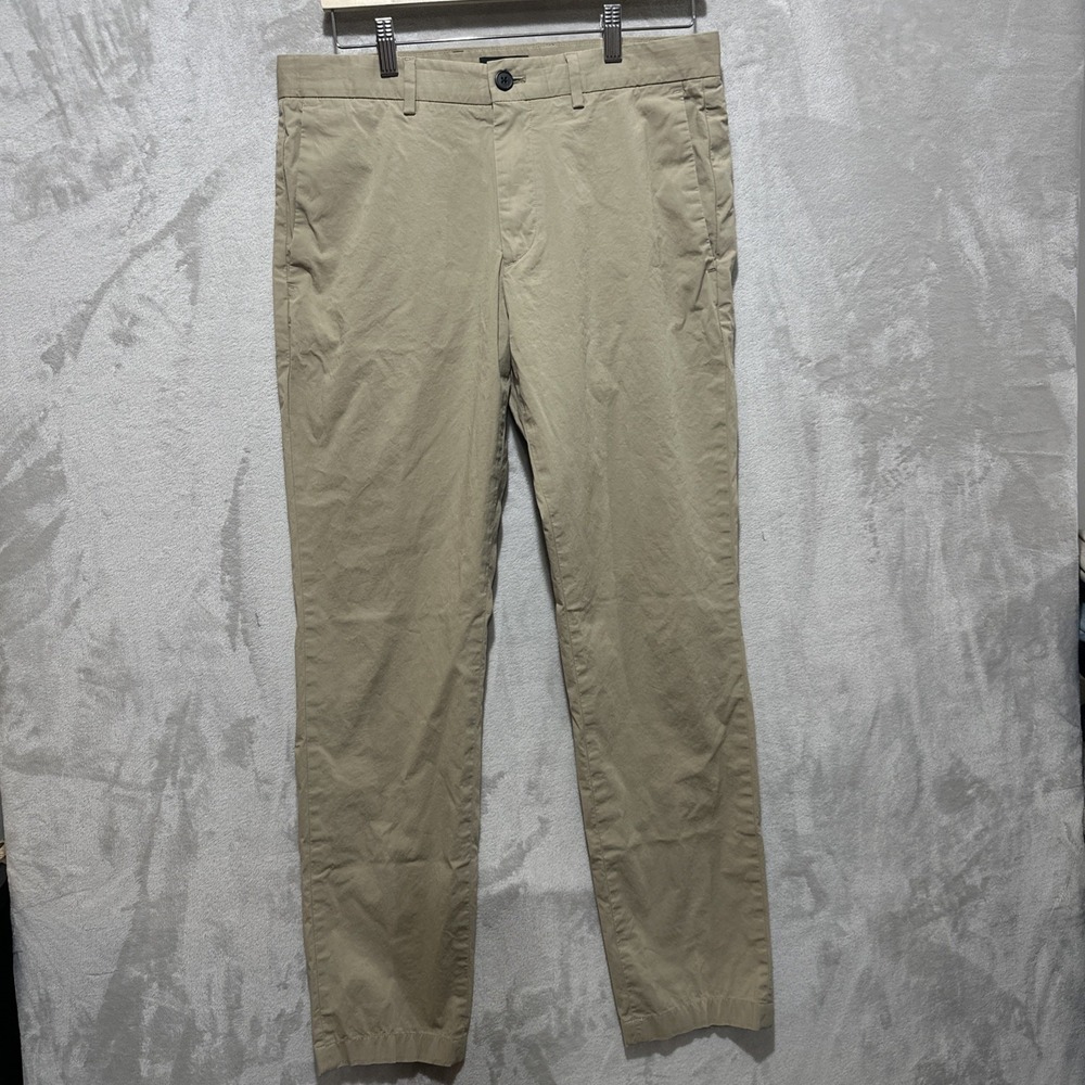 Theory Men's Pants‎ Men's Size 32 Zaine SW_Slub Poplin Chino Beige